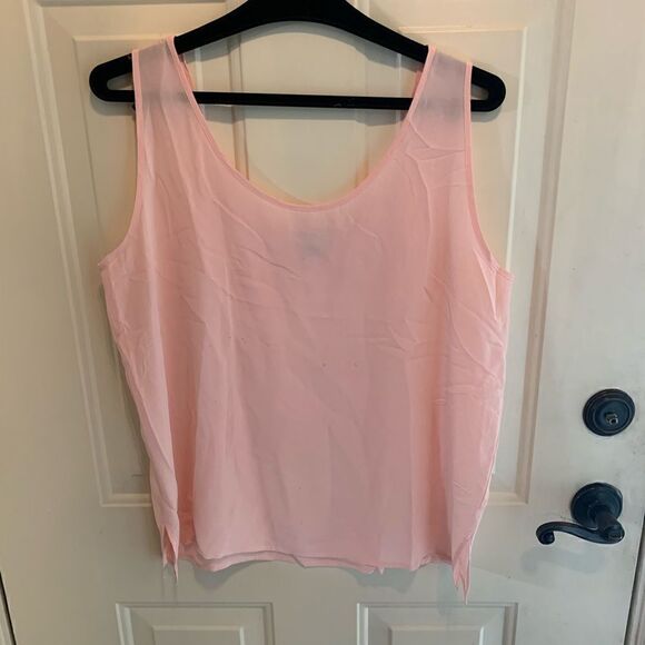 Henri Bendel Vintage Silk Tank in Pink size L - Picture 4 of 6